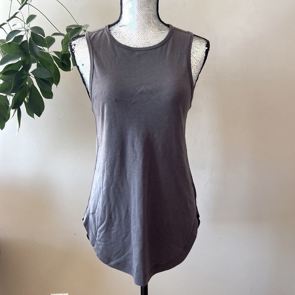 Tencel And Organic Cotton Top - NEW (GREY/COFFEE) - Picture 4 of 8